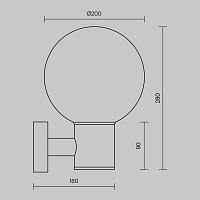 Дополнительная картинка Настенный светильник (бра) Outdoor O598WL-01B