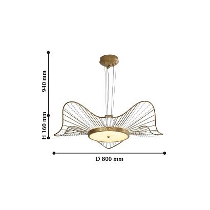 подвесной светодиодный светильник favourite ripple 2309-2p, доставка по Казахстану 