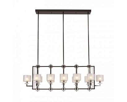 люстры newport 4400 4408+4/s black glossy , подвесной светильник, black glossy clear crystal clear glass l157*57*h52/160 cm, доставка по Казахстану 