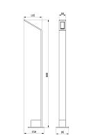 Светильник светодиодный GW-0106-600-6-BL-WW, серия GW, черн., 6Вт, IP65, тепл. бел/000/