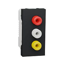 Розетка 3xRCA Schneider Electric Unica New Modular NU343154 