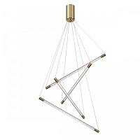 4369/40l hightech odl23 107 полированное золото/акрил с пузырьками подвесной св-к ip20 led 30w 3000k 1050лм sparky, доставка по Казахстану 