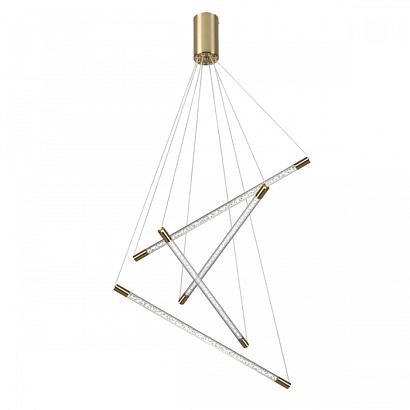 4369/40l hightech odl23 107 полированное золото/акрил с пузырьками подвесной св-к ip20 led 30w 3000k 1050лм sparky, доставка по Казахстану 