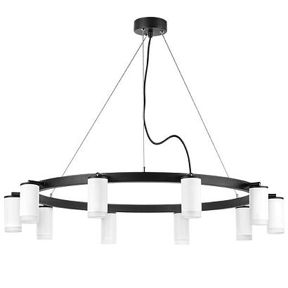 люстры lr0203600 подвесной светильник rullo 10х50w gu10 черный/белый (571020+214436-10+202430-10), доставка по Казахстану 