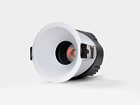 RC-D84-12-WH-WW65, светильник встраиваемый, 12Вт, белый, IP65, 55 гр, 3000К, D84, поворотный, доставка по Казахстану 