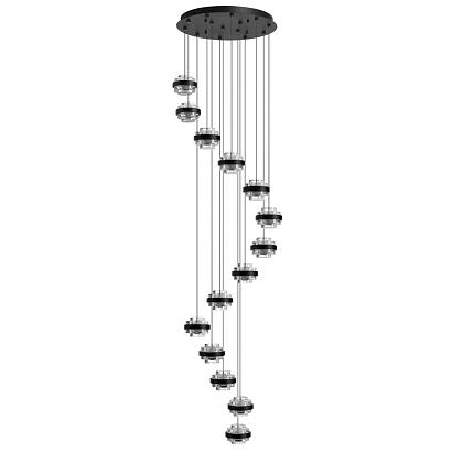 люстры 5031/80l l-vision odl24 391 чёрный/металл/акрил люстра led 80w 4000k 5723лм klot, доставка по Казахстану 