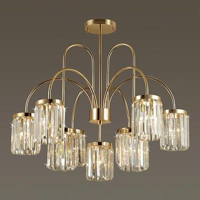 потолочная люстра odeon light classic vassa 4987/9c, доставка по Казахстану 