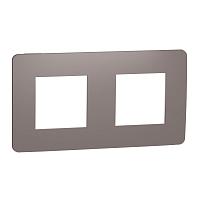 Рамка 2-постовая Schneider Electric Unica New NU280416 