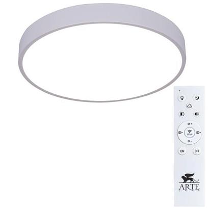 люстры потолочный светодиодный светильник arte lamp arena a2661pl-1wh, доставка по Казахстану 