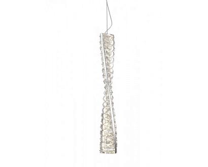 newport 8240 8246/s , подвесной светильник, chrome сlear crystal l7,6*h50/250 cm led strip 13w 3000k, доставка по Казахстану 