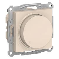ATLASDESIGN СВЕТОРЕГУЛЯТОР (диммер) повор нажим, LED, RC, 630Вт, мех., БЕЖЕВЫЙ 