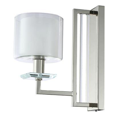 Бра Crystal Lux NICOLAS AP1 NICKEL/WHITE Crystal Lux 3400/401