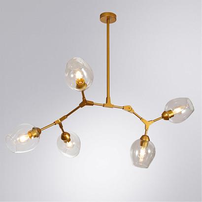 подвесной светильник arte lamp yuka a4103sp-5go, доставка по Казахстану 