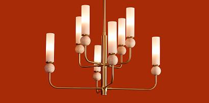 купить Люстра Freya FR5482CL-08BS Sunspot в Алматы, svet.kz, доставка по Казахстану 