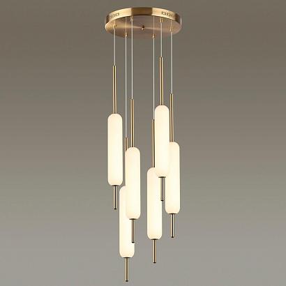 люстры подвесной светодиодный светильник odeon light pendant reeds 4794/72l, доставка по Казахстану 