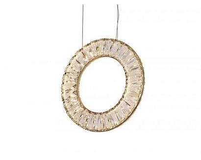 newport 8240 8240/300 gold new , подвесной светильник, gold сlear crystal d30*h250 см led strip 19w 3100k 2090lm, доставка по Казахстану 