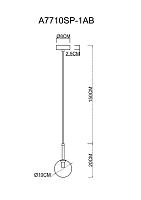 Дополнительная картинка Подвесной светильник Arte Lamp Cameron A7710SP-1AB