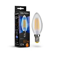 Лампа светодиодная филаментная Voltega E14 6W 2800K матовая VG10-C2E14warm6W-F 7044 купить в Алматы svet.kz