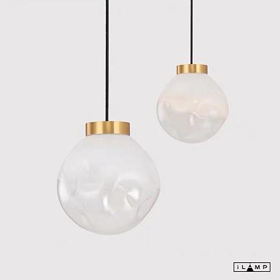подвесной светильник ilamp pear 8648p/l gold&white, доставка по Казахстану 