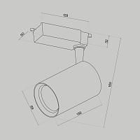 Дополнительная картинка Трековый светильник Technical TR003-1-15W3K-W-B Vuoro