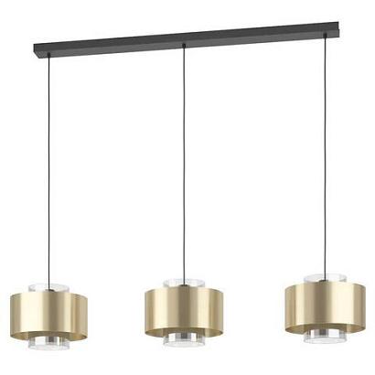люстры 390067 подвесной потолочный светильник (люстра) duglia, 3x40w, e27, l1280, b280, h1500, сталь, черны, доставка по Казахстану 