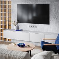 Накладка для розетки TV+RJ45 кат. 6, S70 (серый) 