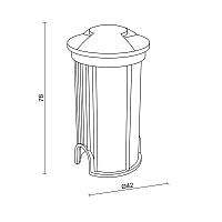 Дополнительная картинка Встраиваемый светильник Outdoor O044DL-L1S3K