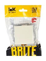 BRITE Выключ. 1-кл. 10А ВС10-1-0-БрКр беж. IEK 