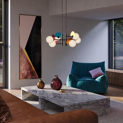 подвесной светильник freya fr5391pl-06cfl, доставка по Казахстану 