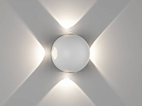 Настенный светильник SFERA-DBL, бел, 4Вт, 3000K, IP54, GW-A161-4-4-WH-WW