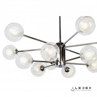 купить Потолочная люстра iLedex Modo C4458-12 Хром в Алматы, svet.kz, доставка по Казахстану 