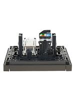 FORTE&PIANO Роз. двойная TV+RJ45 кат.5E FP336 сер. IEK 