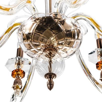люстры люстра crystal lux catarina sp6 v2 gold/transparent-cognac crystal lux 1361/306, доставка по Казахстану 