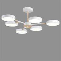5652/99cl ledio ln23 белый, дерево светильник потолочный led 108w 5385лм 3000-6000к 220v brad, доставка по Казахстану 
