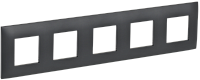 Дополнительная картинка SKANDY Рамка 5-мест. SK-F05T титан IEK