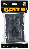 BRITE Роз. 2-я с з/к/ш пл 16А в сб. РСшПл12-3-БрМ мар. IEK 