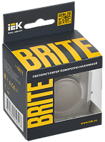 BRITE Светорег. пов-наж. 600Вт СС10-1-0-БрШ шамп. IEK 