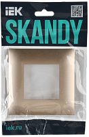 Дополнительная картинка SKANDY Рамка 1-мест. SK-F01Sa песоч. IEK