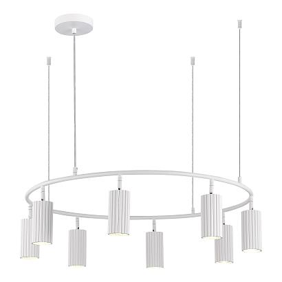люстры sl1213.503.08 светильник подвесной st-luce белый/белый gu10 8*5w 4000k, доставка по Казахстану 