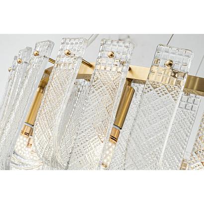 люстры подвесная люстра belfast severn 6601-800 br cl латунь / стекло, доставка по Казахстану 