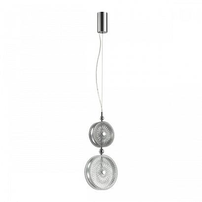 5416/13la l-vision odl_ex23 10 хром/серый/св.серый металл/стекло подвес led 13w 4000k caramella, доставка по Казахстану 