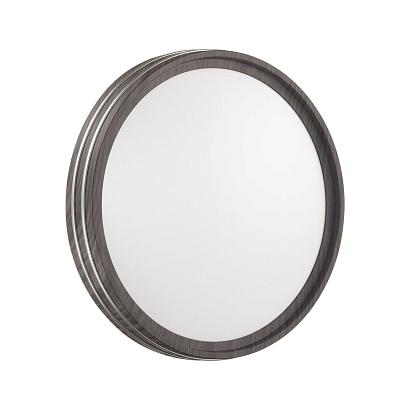 Настенно-потолочные 7604/СL PALE SN 022 Светильник пластик/белый/венге/хром LED 30Вт без ДУ 4000К D280 IP43 TROSTO, доставка по Казахстану 