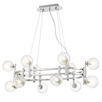 подвесной светильник crystal lux luxury sp12l chrome crystal lux 2271/312n, доставка по Казахстану 