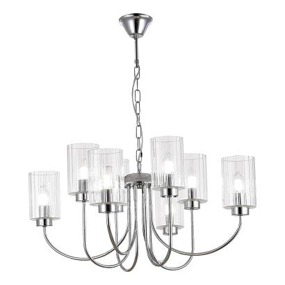 люстры sle1127-103-08 люстра подвесная хром/прозрачный e14 8*40w tilda, доставка по Казахстану 