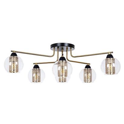 Потолочные Потолочный светильник Arte Lamp MANCHESTER A7045PL-6BK, доставка по Казахстану 