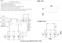 Дополнительная картинка Подвесной светильник Crystal Lux NICOLAS 3400/308L