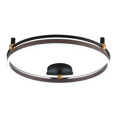 люстры светильник потолочный crystal lux fernando pl72w led coffee/black crystal lux 0620/172, доставка по Казахстану 