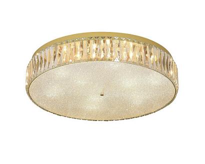 newport 8240 8249/pl gold new , потолочный светильник, gold clear crystal d60*h12,5 cm e14 led 9*9w, доставка по Казахстану 