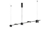 светильник подвесной crystal lux tristan sp5 l1200 black crystal lux 3690/205, доставка по Казахстану 