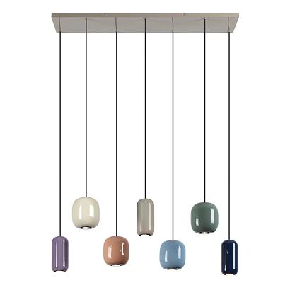 5053/7a pendant odl24 311 подвесной светильник gu10 led 7*4w ovali, доставка по Казахстану 